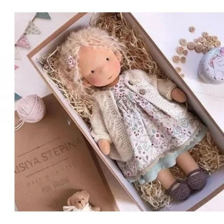 Lisslune | Handcrafted Cotton Waldorf Doll for Creative Play