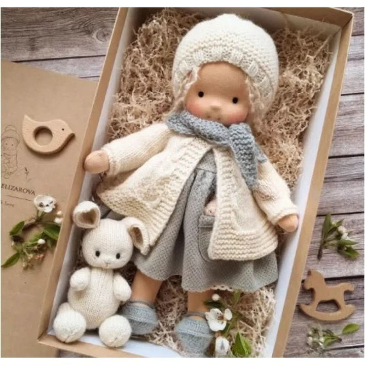 Lisslune | Handcrafted Cotton Waldorf Doll for Creative Play