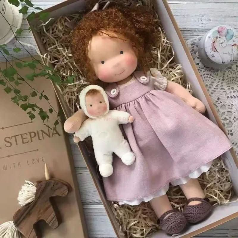 Lisslune | Handcrafted Cotton Waldorf Doll for Creative Play