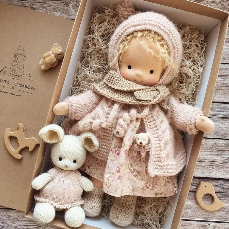 Lisslune | Handcrafted Cotton Waldorf Doll for Creative Play
