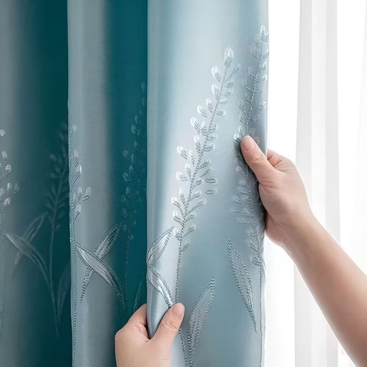Lisslune | Elysian Leaf Blackout Curtains