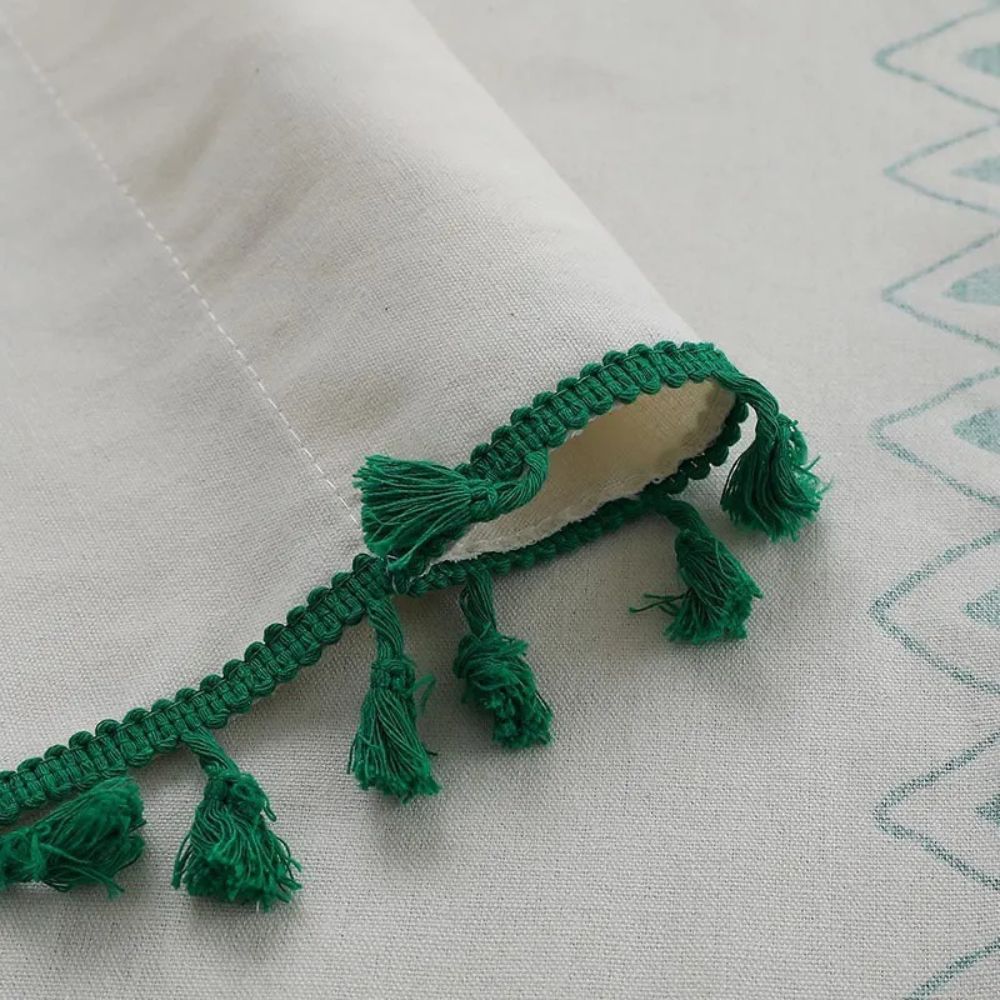 Lisslune | Emerald Tribe Boho Tassel Curtain