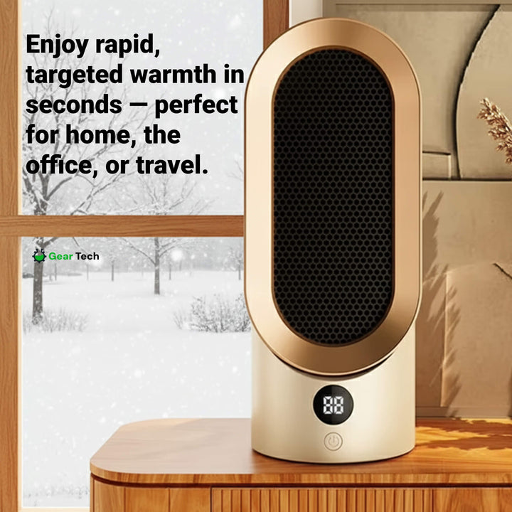 Lisslune | Energy-Efficient Space Heater for Small Rooms – Keep Warm This Winter with Quiet Operation