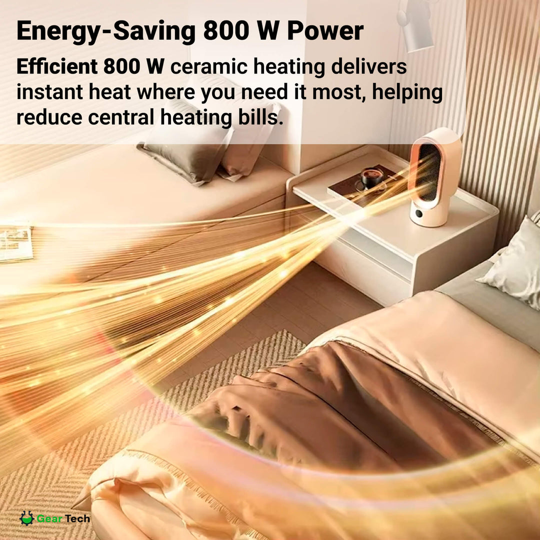 Lisslune | Energy-Efficient Space Heater for Small Rooms – Keep Warm This Winter with Quiet Operation