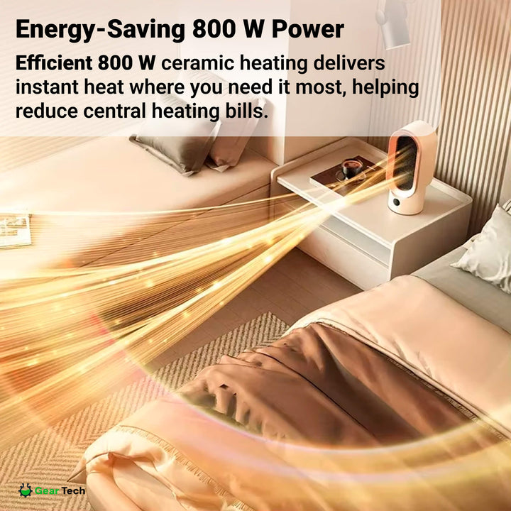 Lisslune | Energy-Efficient Space Heater for Small Rooms – Keep Warm This Winter with Quiet Operation