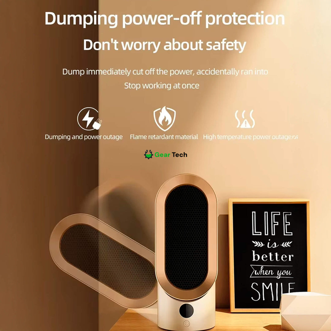 Lisslune | Energy-Efficient Space Heater for Small Rooms – Keep Warm This Winter with Quiet Operation