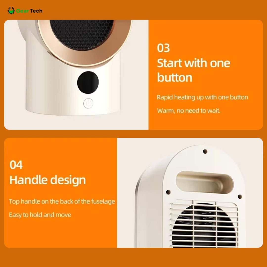 Lisslune | Energy-Efficient Space Heater for Small Rooms – Keep Warm This Winter with Quiet Operation