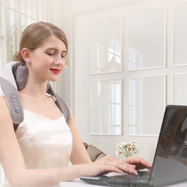 Lisslune | NeckEase Smart Neck and Shoulder Massage – Wireless Massager with Heat Therapy