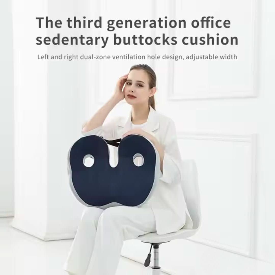 Lisslune | Non-slip seat cushion made of memory foam for travel & workplace