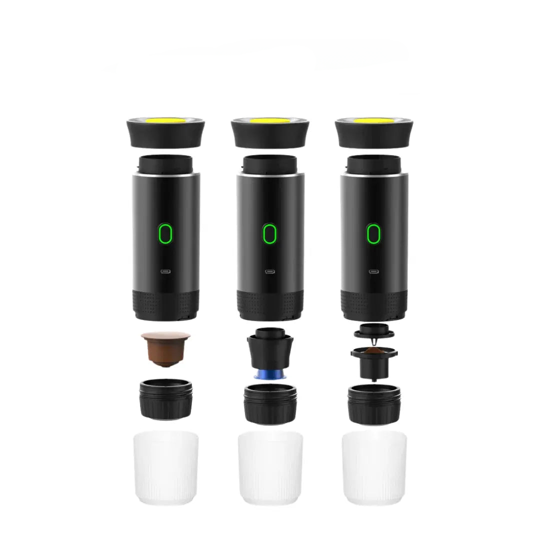 Lisslune | EspressoGo – Portable Espresso Machine | USB Rechargeable Coffee Maker for Home, Office & Travel