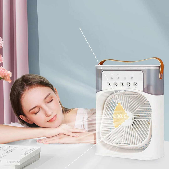 Lisslune | Evaporative 4-In-1 Mini Mobile Air Conditioning Fan