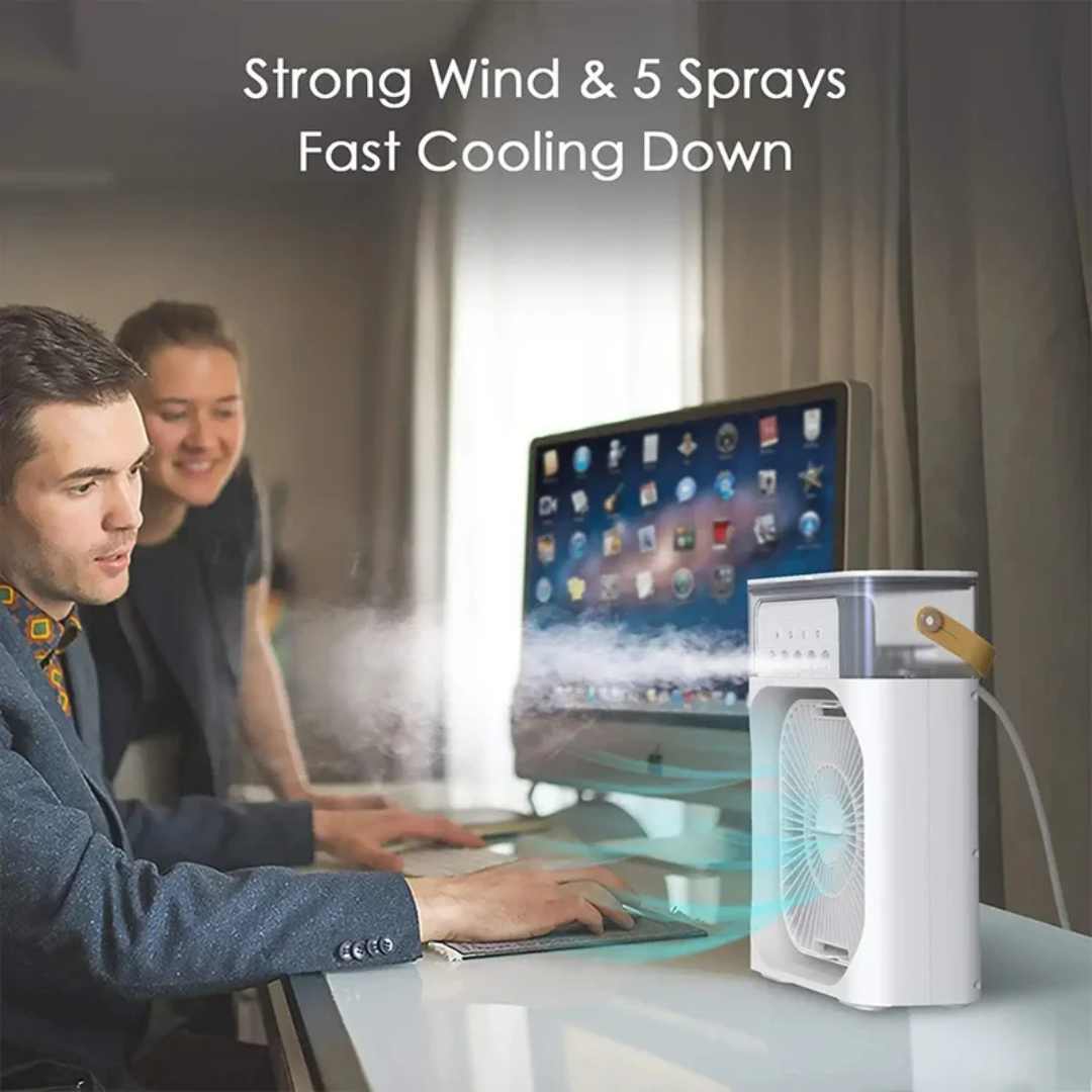 Lisslune | Evaporative 4-In-1 Mini Mobile Air Conditioning Fan