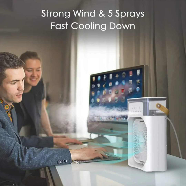 Lisslune | Evaporative 4-In-1 Mini Mobile Air Conditioning Fan