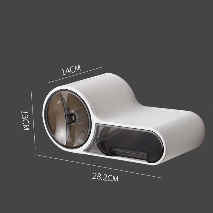 Lisslune | DryHold Self-Adhesive Toilet Paper Holder – Waterproof Wall Solution with Extra Storage Space