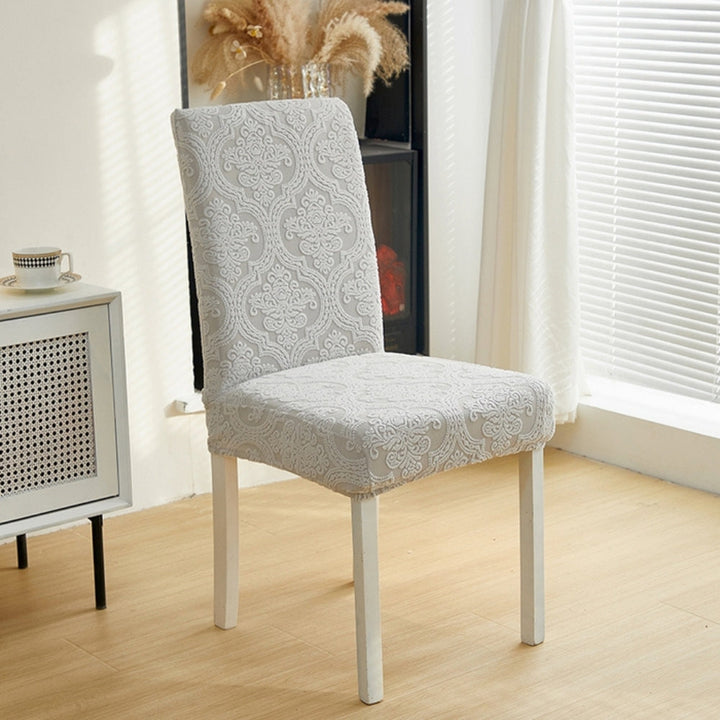 Lisslune | Evona Elegant Jacquard Chair Seat Slipcover