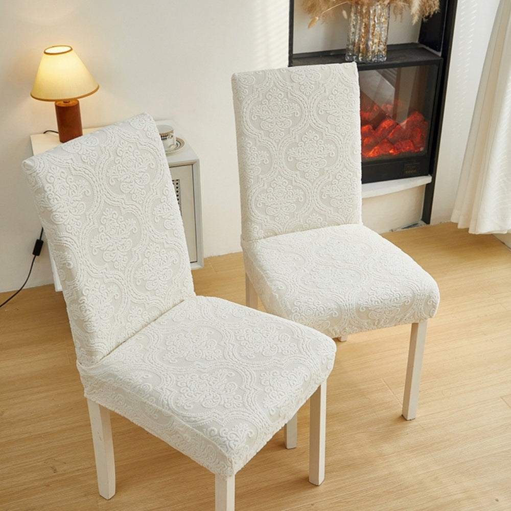 Lisslune | Evona Elegant Jacquard Chair Seat Slipcover
