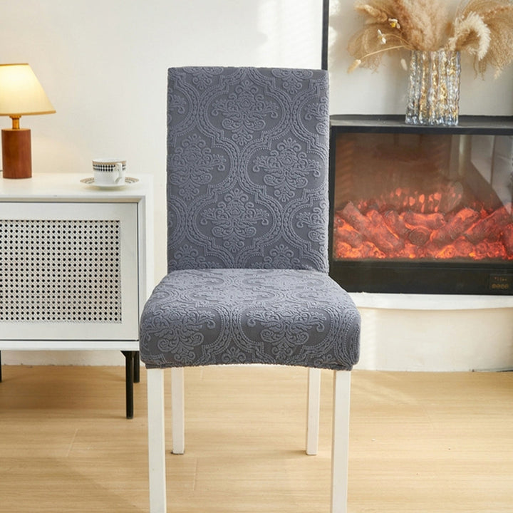 Lisslune | Evona Elegant Jacquard Chair Seat Slipcover