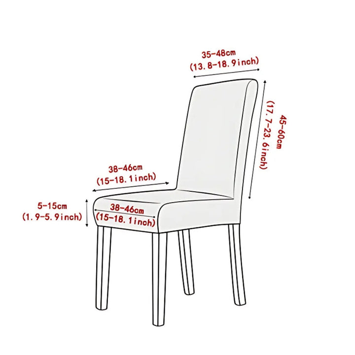 Lisslune | Evona Elegant Jacquard Chair Seat Slipcover