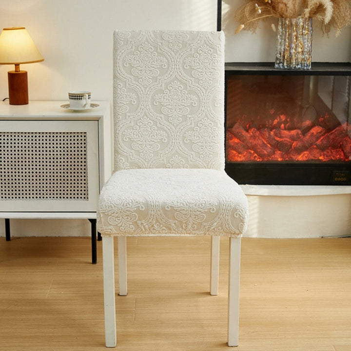 Lisslune | Evona Elegant Jacquard Chair Seat Slipcover