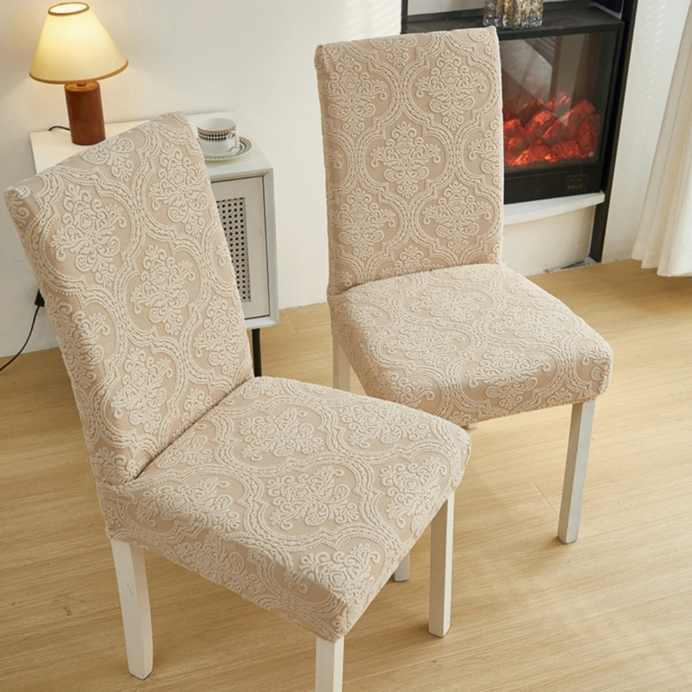 Lisslune | Evona Elegant Jacquard Chair Seat Slipcover