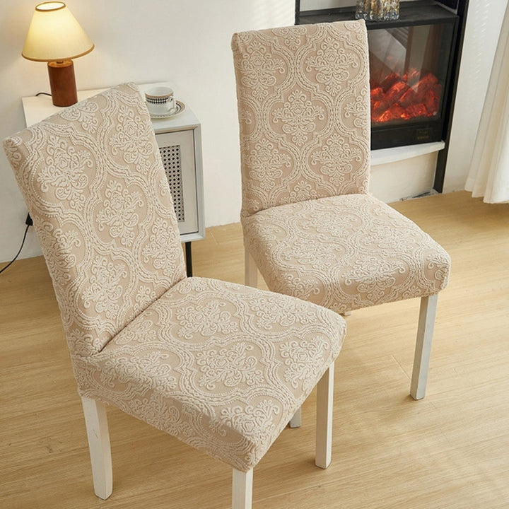 Lisslune | Evona Elegant Jacquard Chair Seat Slipcover