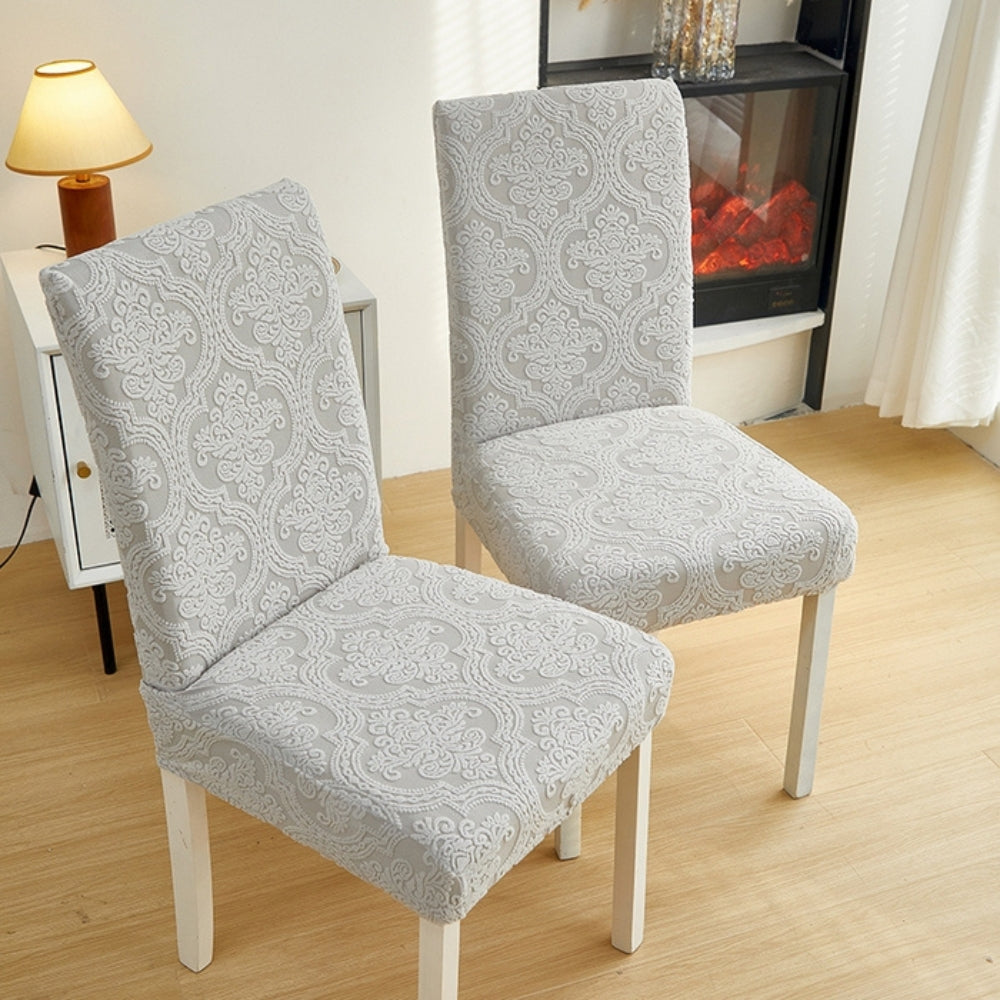 Lisslune | Evona Elegant Jacquard Chair Seat Slipcover