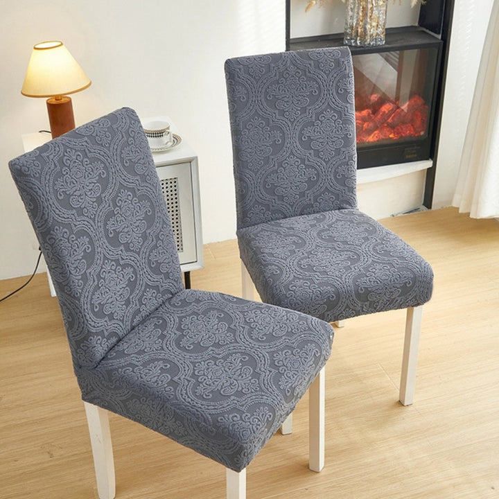 Lisslune | Evona Elegant Jacquard Chair Seat Slipcover