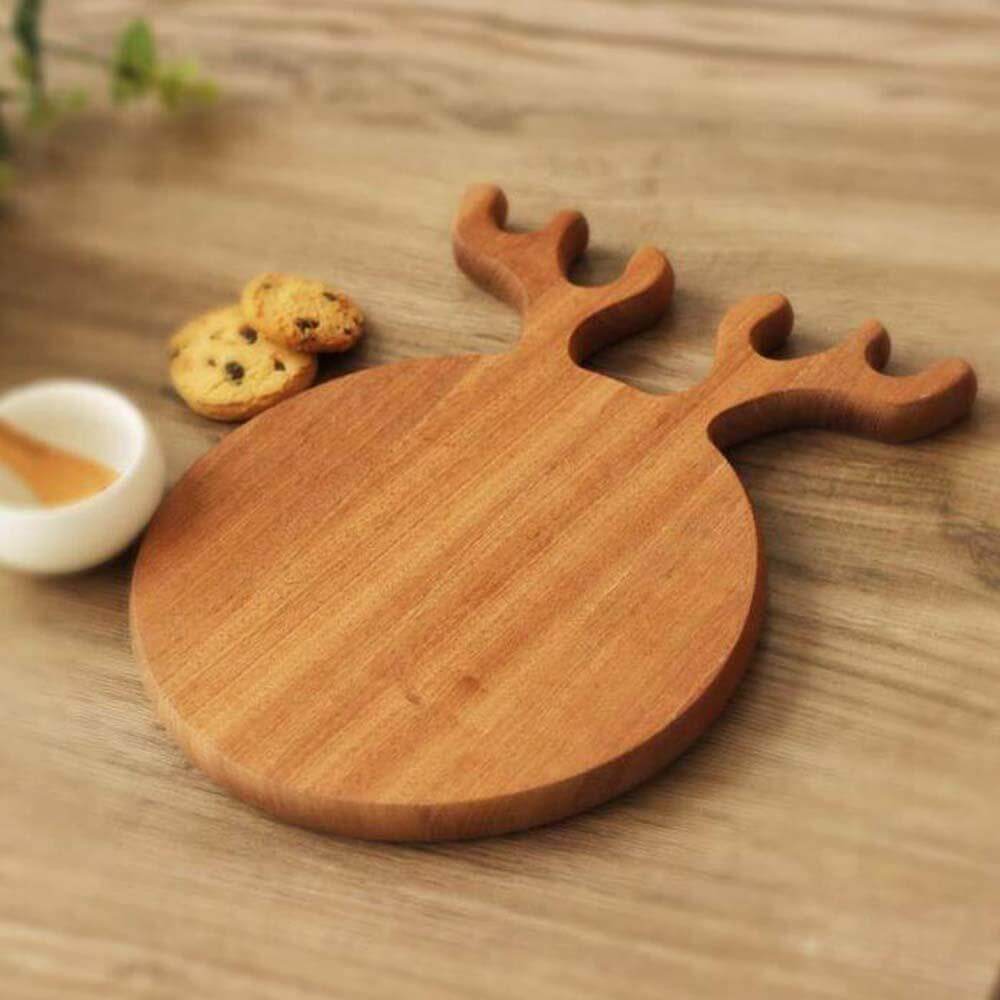 Lisslune | Antler Shape Exquisite Wooden Pizza Stones