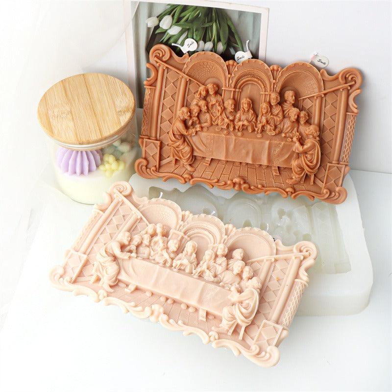 Lisslune | Exquisite Last Supper Candle Silicone Mold Set for Artistic Creations