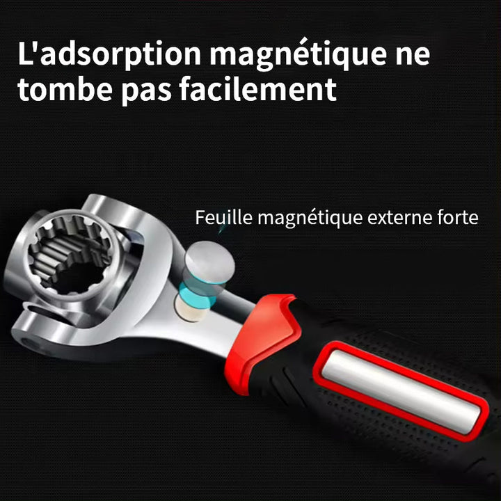 Lisslune | 52 in 1 Universal 360° Rotating Head Rubber Grip Socket Wrench