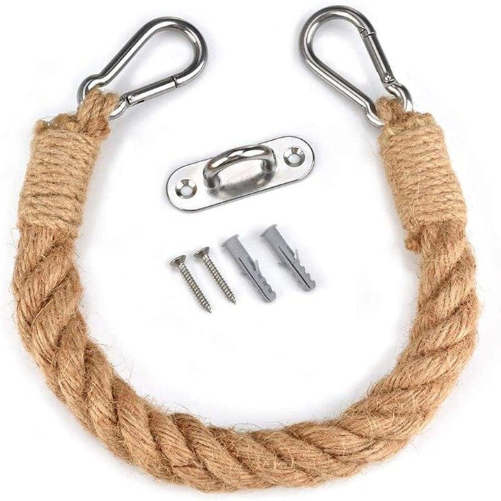 Lisslune | Chic Handcrafted Hemp Rope Toilet Paper Holder - Rustic Farmhouse Aesthetic