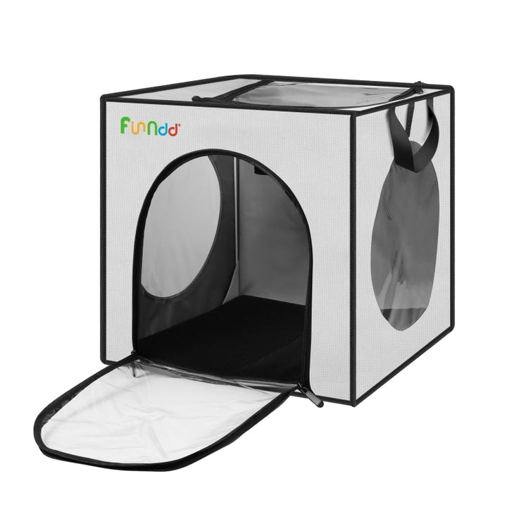 FUNADD Pet Bath Drying Box Portable Foldable Dryer Cage, suitable for pets up to 5kg (Gray)