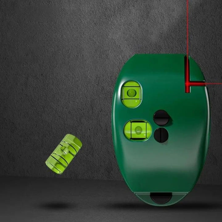 Lisslune | AlignMaster 2-Line Laser Level – Portable Leveling Device with 90° Projection