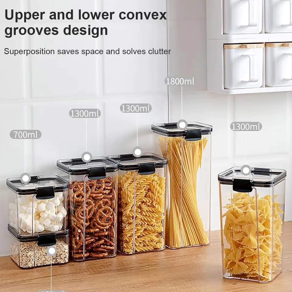 Lisslune | 8 pieces airtight storage containers