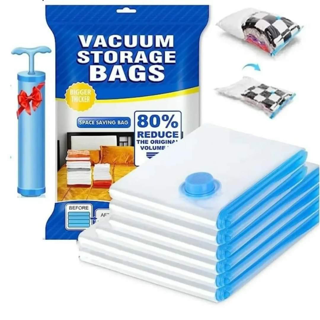 Lisslune | 5-piece Set Vacuum Storage Bags with Pump