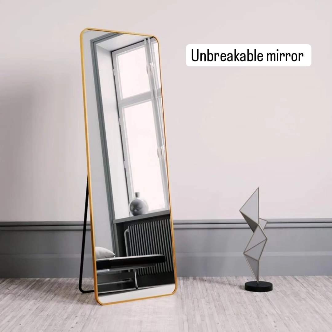 Lisslune | Unbreakable Full Body Mirror with Metallic Frame