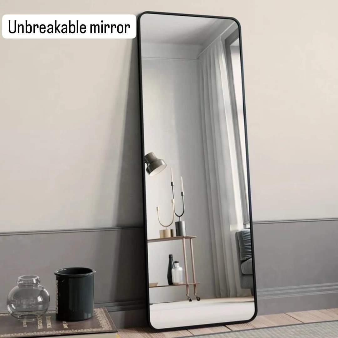 Lisslune | Unbreakable Full Body Mirror with Metallic Frame