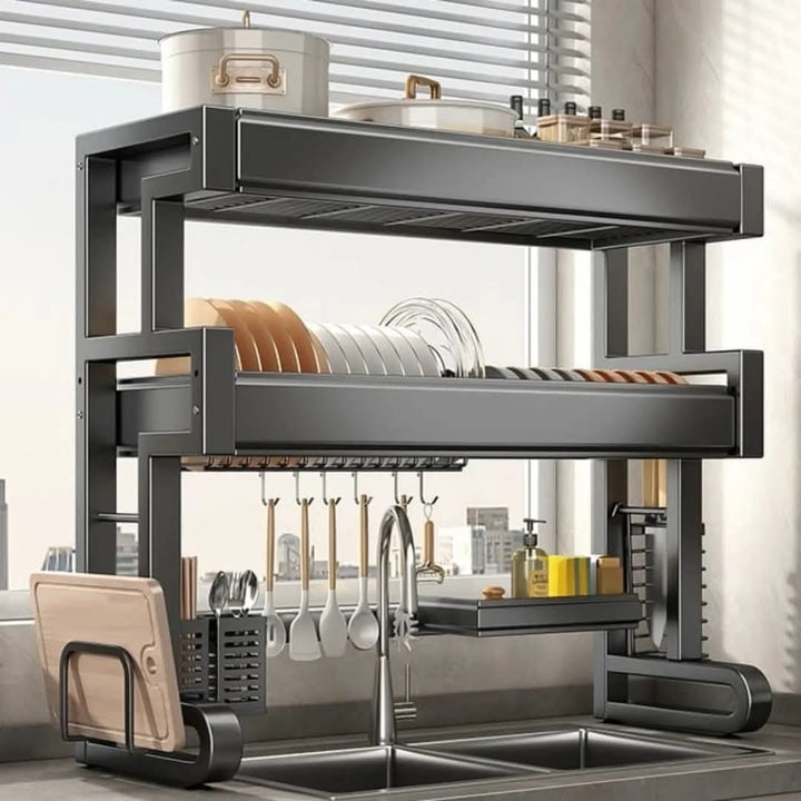Lisslune | 2-tier dish rack over the sink