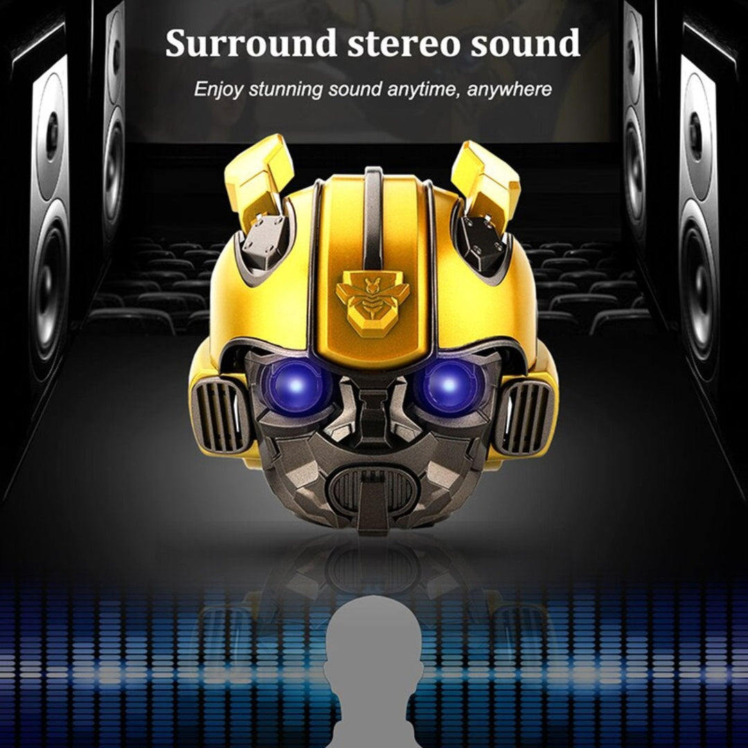 Lisslune | Bumblebee Helmet Speaker, Portable and Lightweight