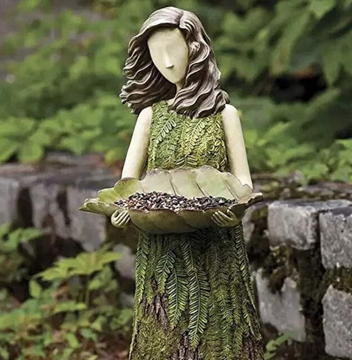 Lisslune | Funny Angel Girl Bird Feeder Ornament: Enrich Your Garden Sanctuary