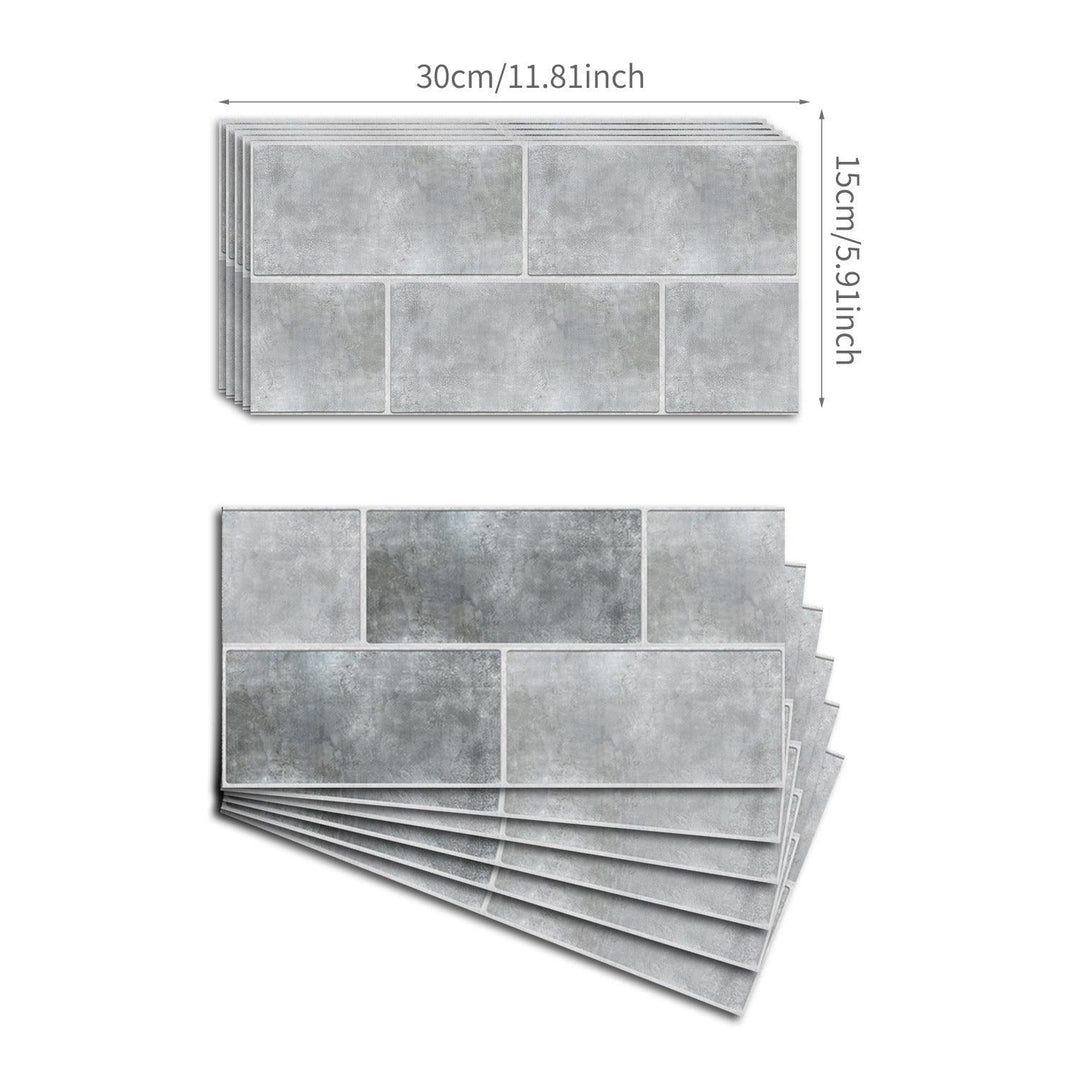 Lisslune | Industrial Charm Brick Wall Sticker: Effortless Apartment Upgrade