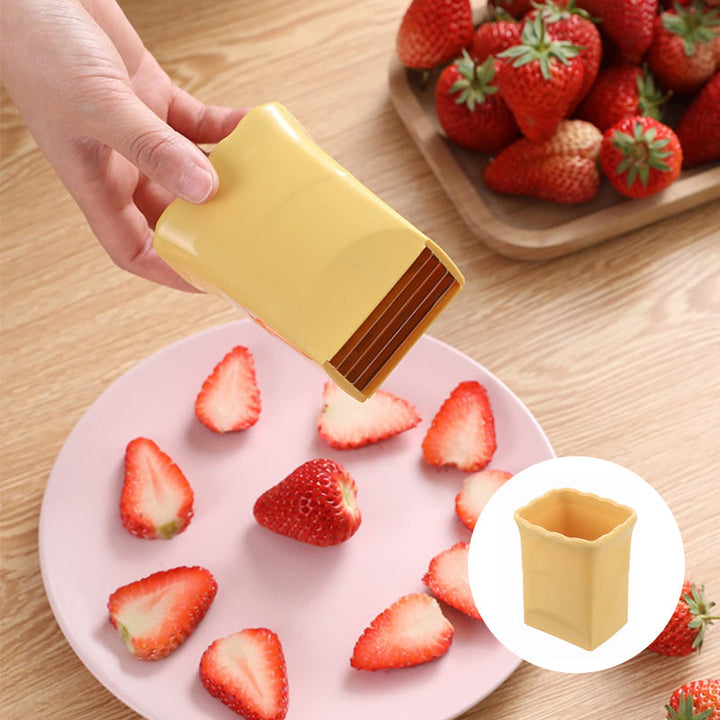 Lisslune | Fruit Egg Stainless Steel Strawberry Cutter