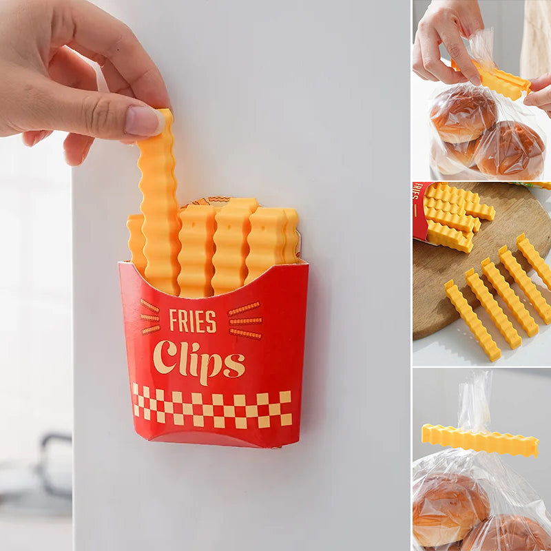 Lisslune | Funny Magnetic French Fry Food Clips