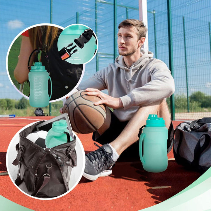 Lisslune | HydroFold - Portable collapsible sports water bottle