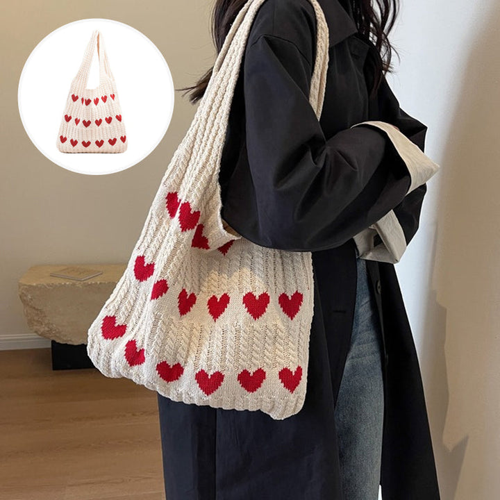Lisslune | Knit Love Tote Bag