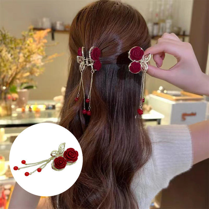 Lisslune | Metal Hair Clip with Tassel