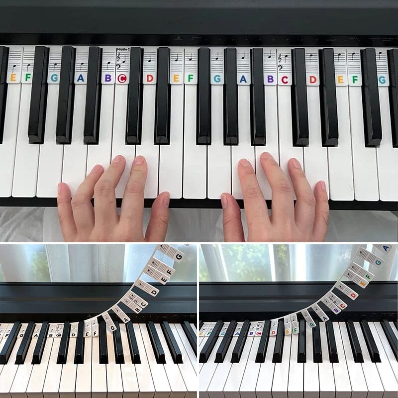 Lisslune | Removable Piano Keyboard Note Labels