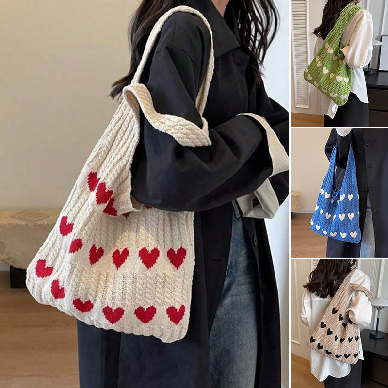 Lisslune | Knit Love Tote Bag