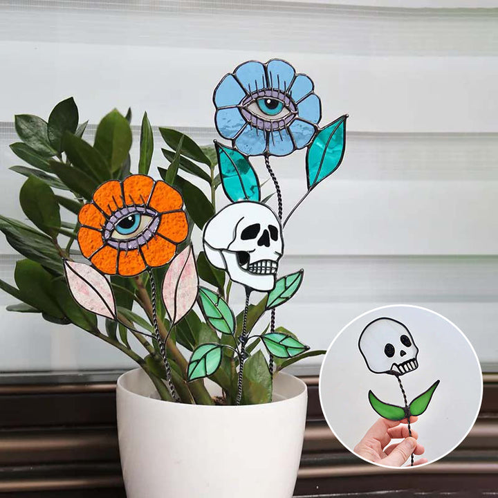 Lisslune | Early Halloween💀Skull Stained Glass Plant