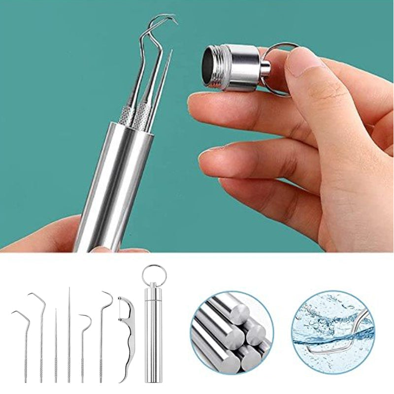 Lisslune | Toothpick Set made of Stainless Steel (7 pieces)